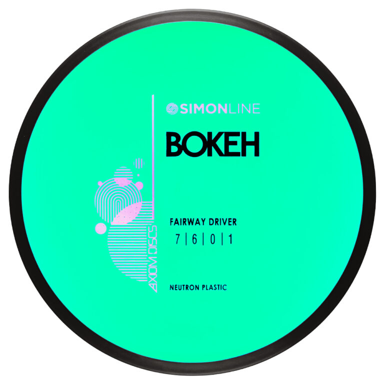 Green Axiom Neutron Bokeh stock disc golf fairway driver