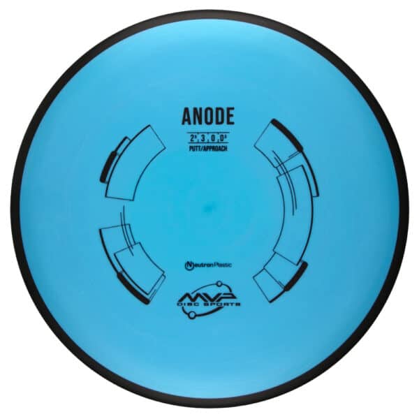 Anode disc golf disc for approach shots, featuring a blue color and precise flight path for disc gol.
