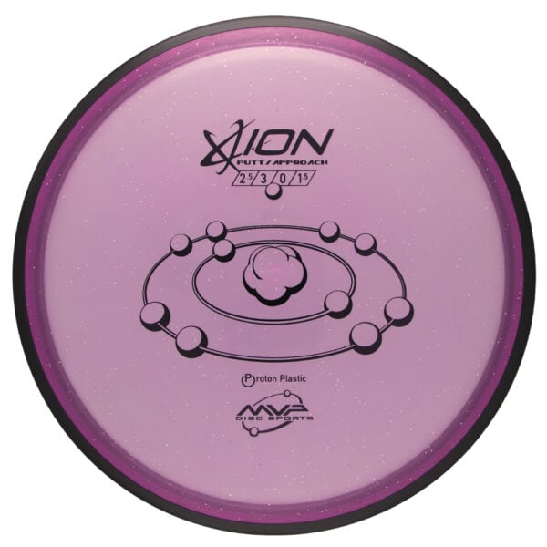 Proton ion disc golf putter with high durability and optimal flight performance for competitive dis.