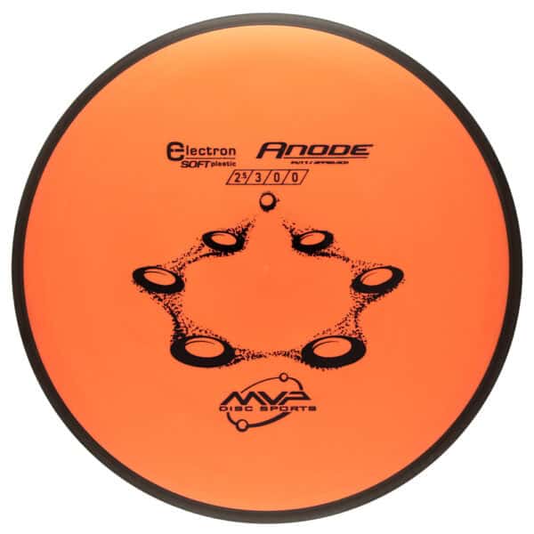 Disc golf disc for accurate throws and long flights, Electron Soft Anode model in vibrant orange col.