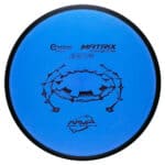 Blue Discraft Matrix midrange disc with chain graphic for disc golf.