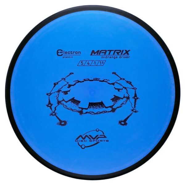 Blue Discraft Matrix midrange disc with chain graphic for disc golf.