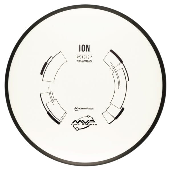 Ion disc golf driver for accurate throws and long-distance gameplay.