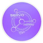 Advanced disc golf driver with servo technology for precise throws and stability.