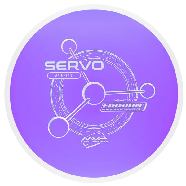 Advanced disc golf driver with servo technology for precise throws and stability.